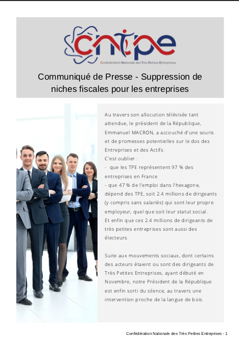 Coupure de presse CNTPE